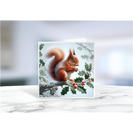 Greeting Card - Matt - 145x145mmSquirrel (11)