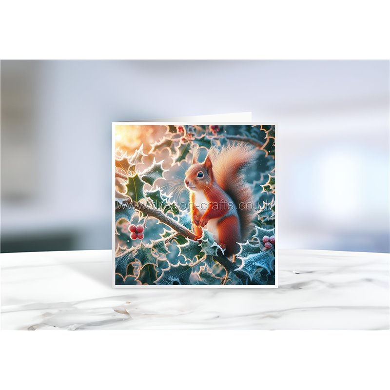 Greeting Card - Matt - 145x145mmSquirrel (2)