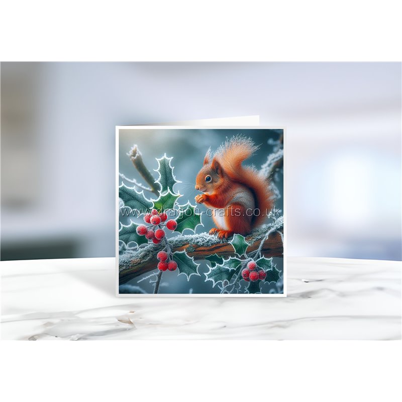 Greeting Card - Matt - 145x145mmSquirrel (3)