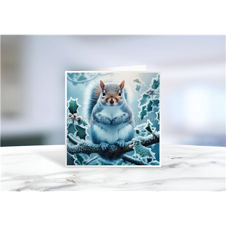 Greeting Card - Matt - 145x145mmSquirrel (4)