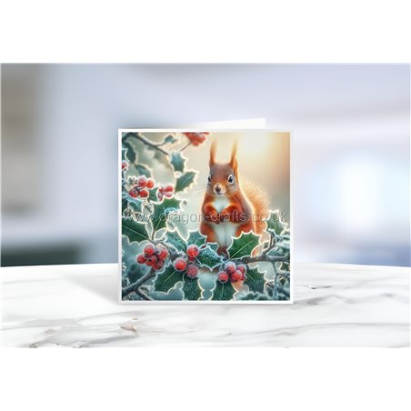 Greeting Card - Matt - 145x145mmSquirrel (7)