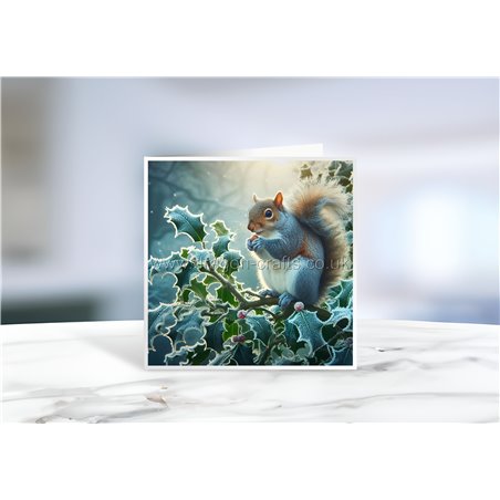 Greeting Card - Matt - 145x145mmSquirrel (8)