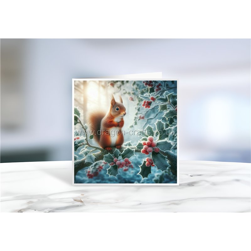 Greeting Card - Matt - 145x145mmSquirrel (9)
