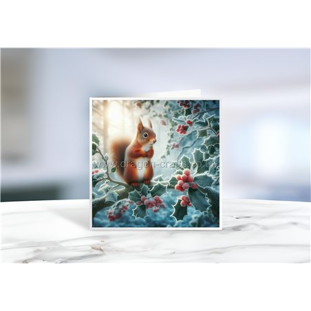 Greeting Card - Matt - 145x145mmSquirrel (9)