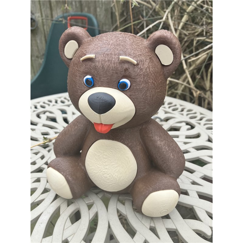 3D Printed Bear Money Box 