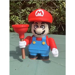 Chunky Mario 3D Printed Display Model | Gamer Collectible Figure