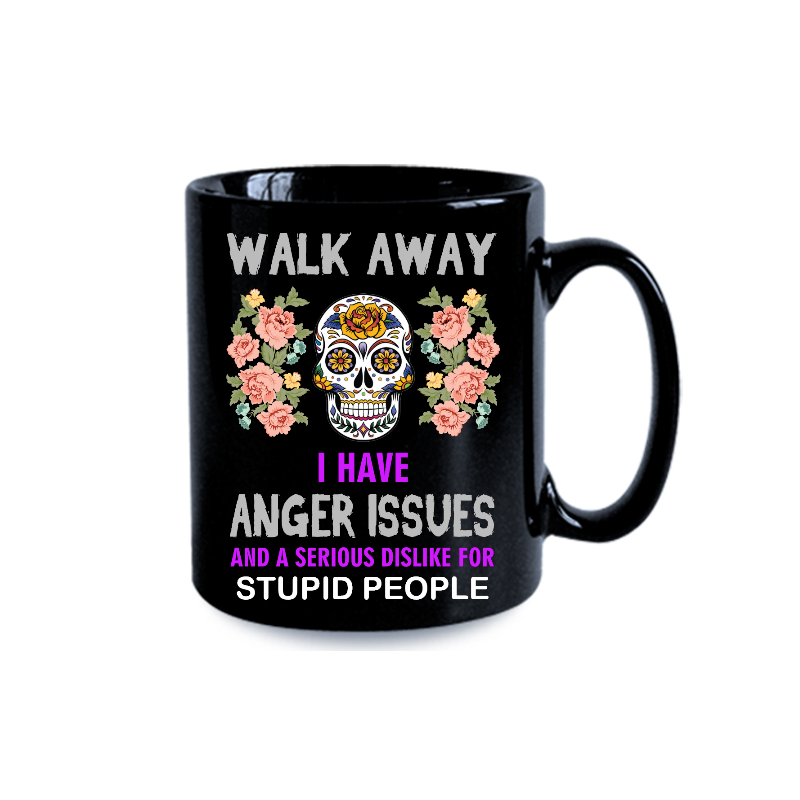 Mug - Anger Issues - Skull