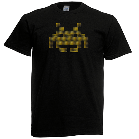 T Shirt - Rhinestone choice Space Invader