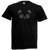 T Shirt - Rhinestone choice Panda Face
