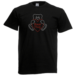 T Shirt - Rhinestone Hug Me Bear