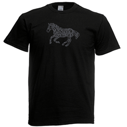 T Shirt - Rhinestone choice Horse 1