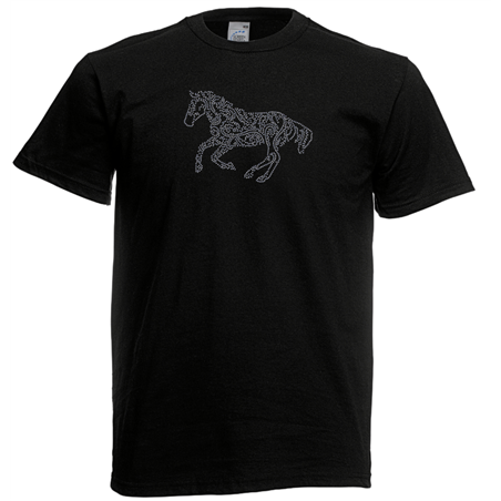 T Shirt - Rhinestone choice Horse 1