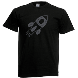 T Shirt - Rhinestone choice Filled Rocket