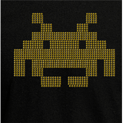 T Shirt - Rhinestone choice Space Invader