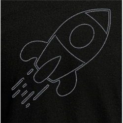 T Shirt - Rhinestone choice Rocket