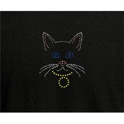 T Shirt - Rhinestone choice Cat