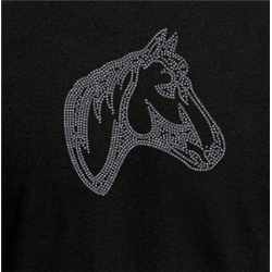 T Shirt - Rhinestone choice Horse 2