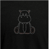 T Shirt - Rhinestone choice Hippo