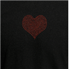 T Shirt - Rhinestone choice Heart