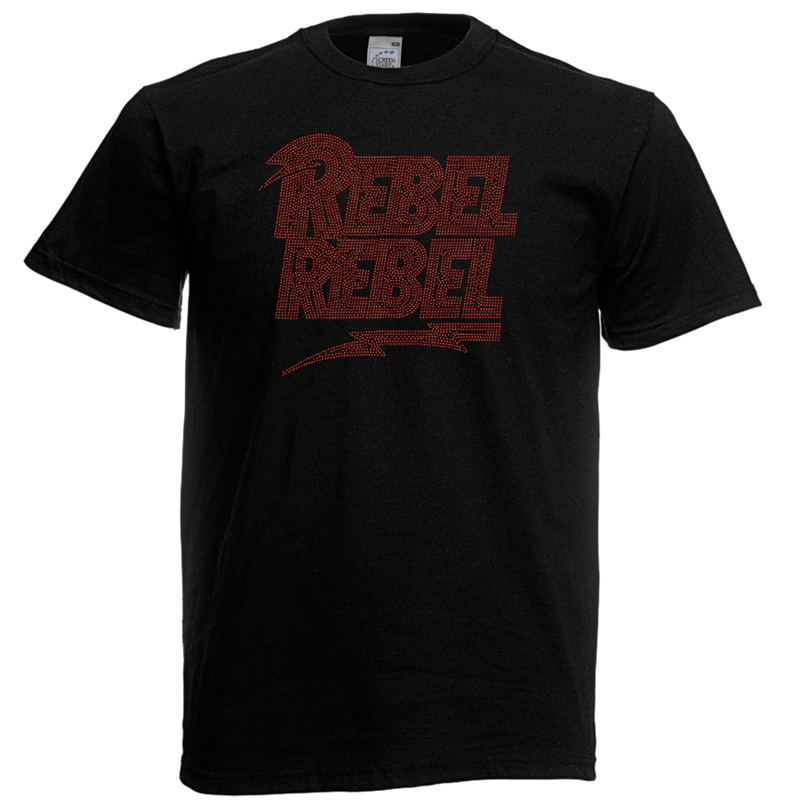 T Shirt - Rhinestone choice Rebel Rebel