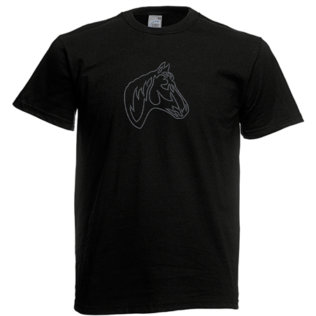 T Shirt - Rhinestone choice Horse 3