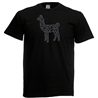 T Shirt - Rhinestone choice Geo Llama