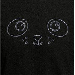 T Shirt - Rhinestone choice face 2