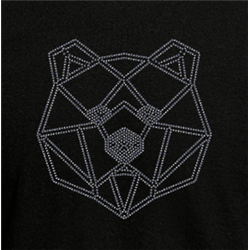 T Shirt - Rhinestone choice Geo Bear