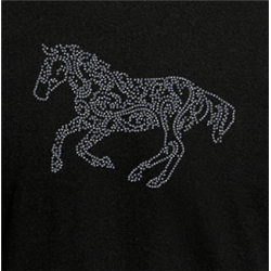 T Shirt - Rhinestone choice Horse 1