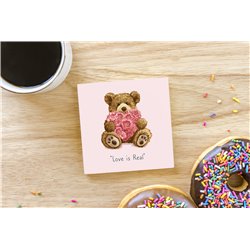 Teddy Bear TB(26) Ceramic Coaster - 10cm