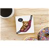 Teddy Bear TB(27) Ceramic Coaster - 10cm