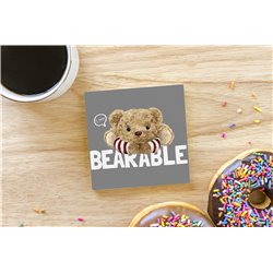 Teddy Bear TB(32) Ceramic Coaster - 10cm
