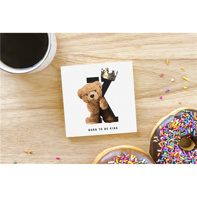 Teddy Bear TB(37) Ceramic Coaster - 10cm