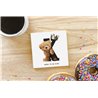 Teddy Bear TB(37) Ceramic Coaster - 10cm
