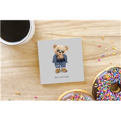 Teddy Bear TB(38) Ceramic Coaster - 10cm