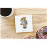 Teddy Bear TB(57) Ceramic Coaster - 10cm