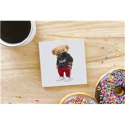 Teddy Bear TB(60) Ceramic Coaster - 10cm