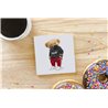 Teddy Bear TB(60) Ceramic Coaster - 10cm