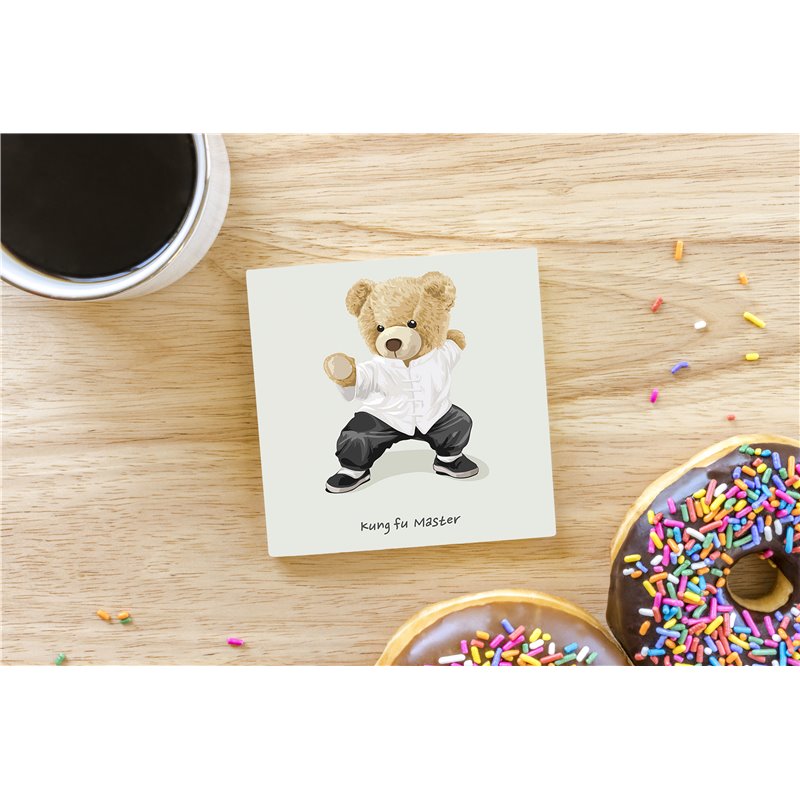 Teddy Bear TB(62) Ceramic Coaster - 10cm