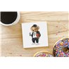 Teddy Bear TB(65) Ceramic Coaster - 10cm
