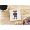 Teddy Bear TB(66) Ceramic Coaster - 10cm