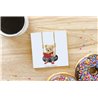 Teddy Bear TB(67) Ceramic Coaster - 10cm