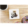 Teddy Bear TB(68) Ceramic Coaster - 10cm