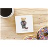 Teddy Bear TB(69) Ceramic Coaster - 10cm