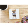 Teddy Bear TB(72) Ceramic Coaster - 10cm