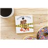 Teddy Bear TB(75) Ceramic Coaster - 10cm