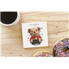 Teddy Bear TB(77) Ceramic Coaster - 10cm