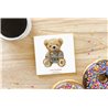 Teddy Bear TB(78) Ceramic Coaster - 10cm