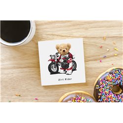 Teddy Bear TB(81) Ceramic Coaster - 10cm