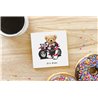 Teddy Bear TB(81) Ceramic Coaster - 10cm